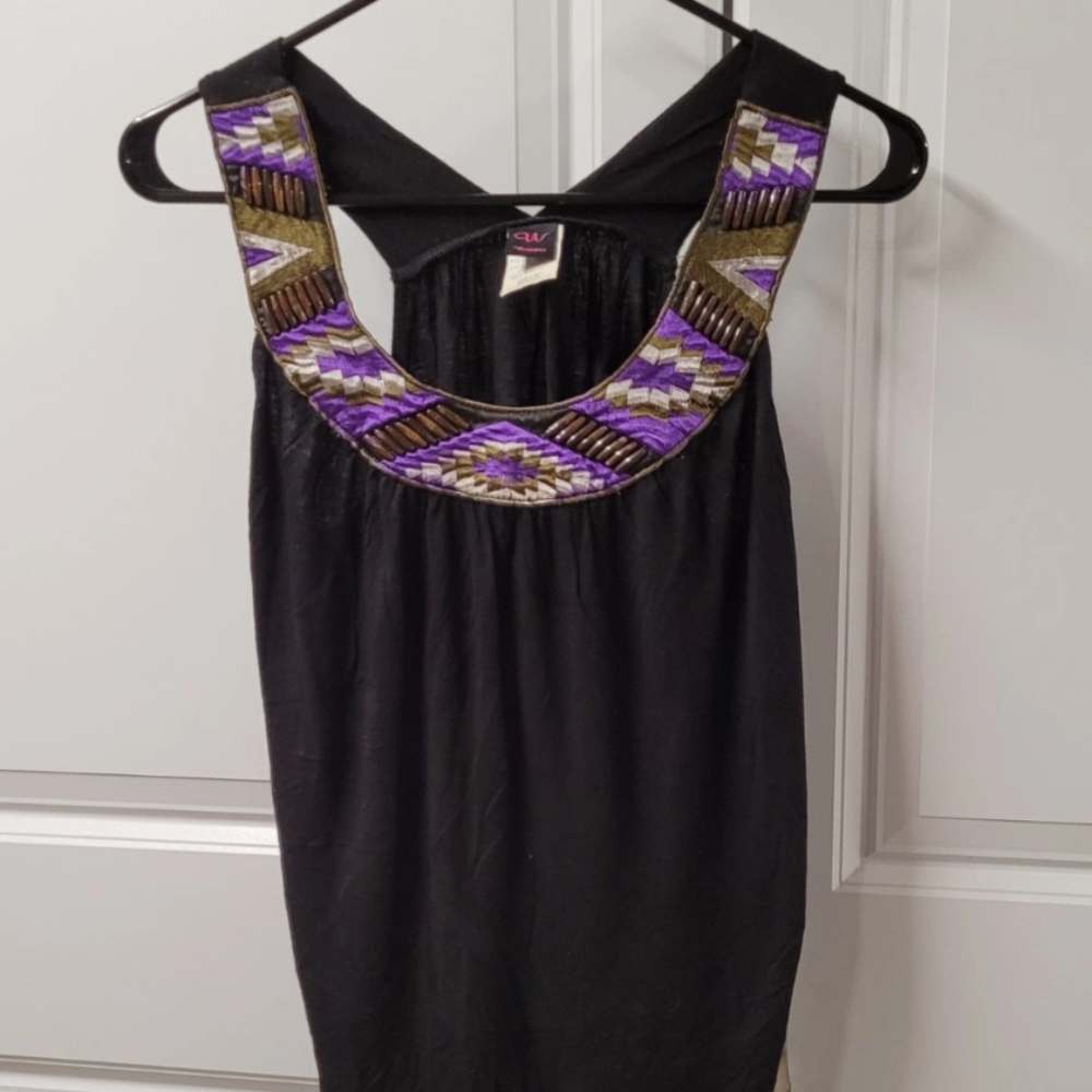 Wrapper Tank Top Women's Size: Medium Cute Beaded